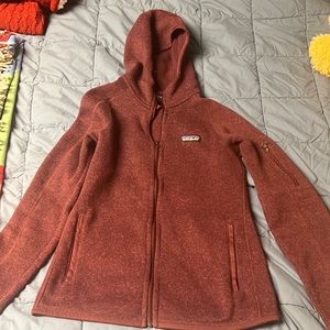 Patagonia cranberry better sweater hoodie